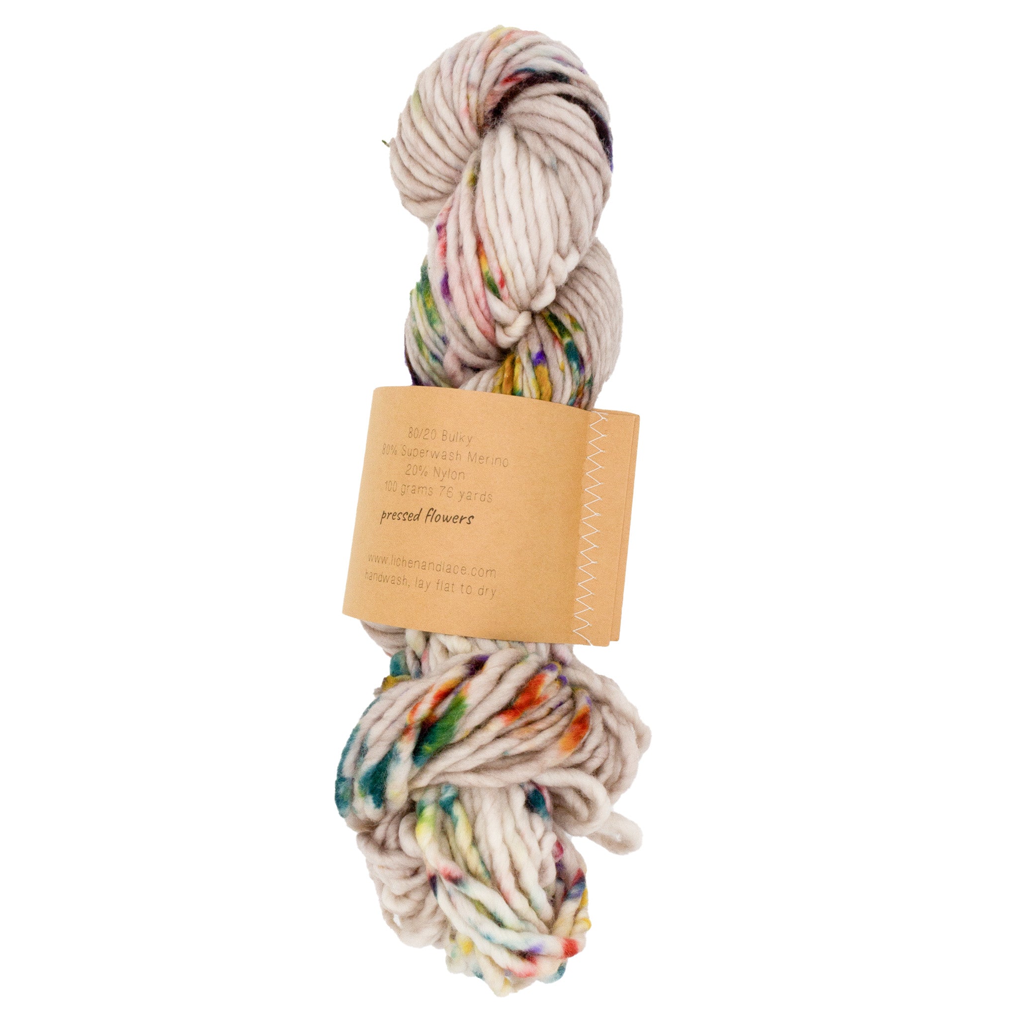 Pressed Flowers - Bulky 80/20 Lichen & Lace